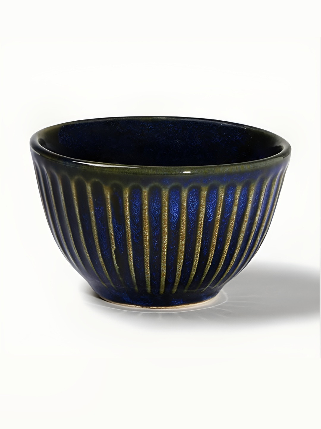 

AMALAFIEE CERAMICS Blue 2 Pieces Textured Ceramic Microwave Safe Matte Serving Bowls