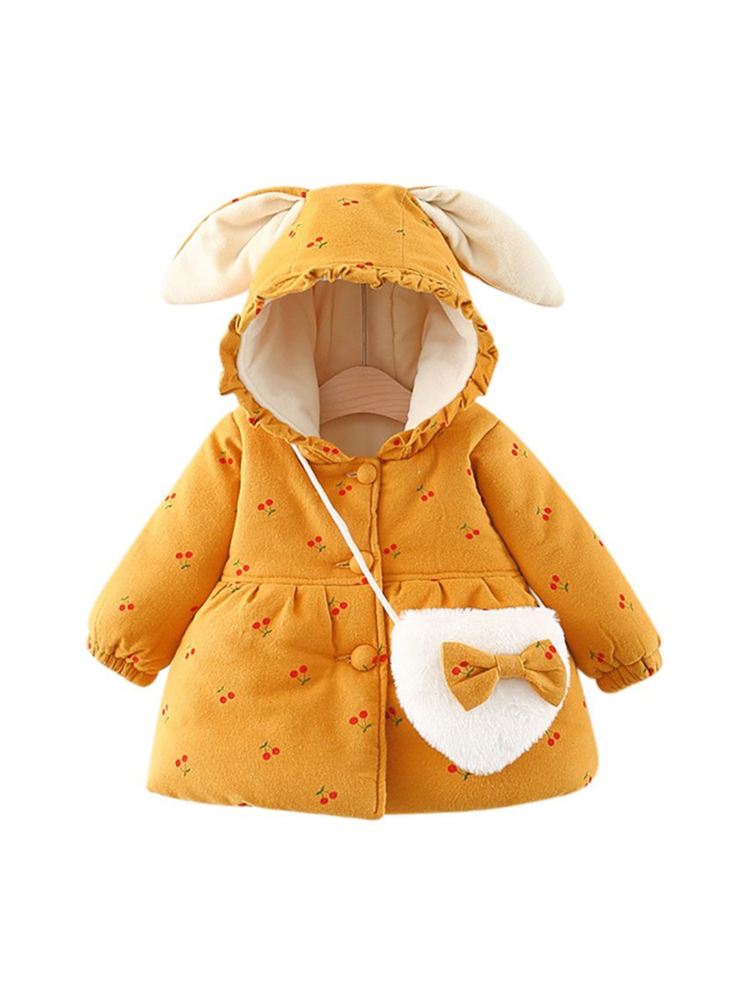 

StyleCast x Revolte Infant Girls Printed Over Coats, Yellow