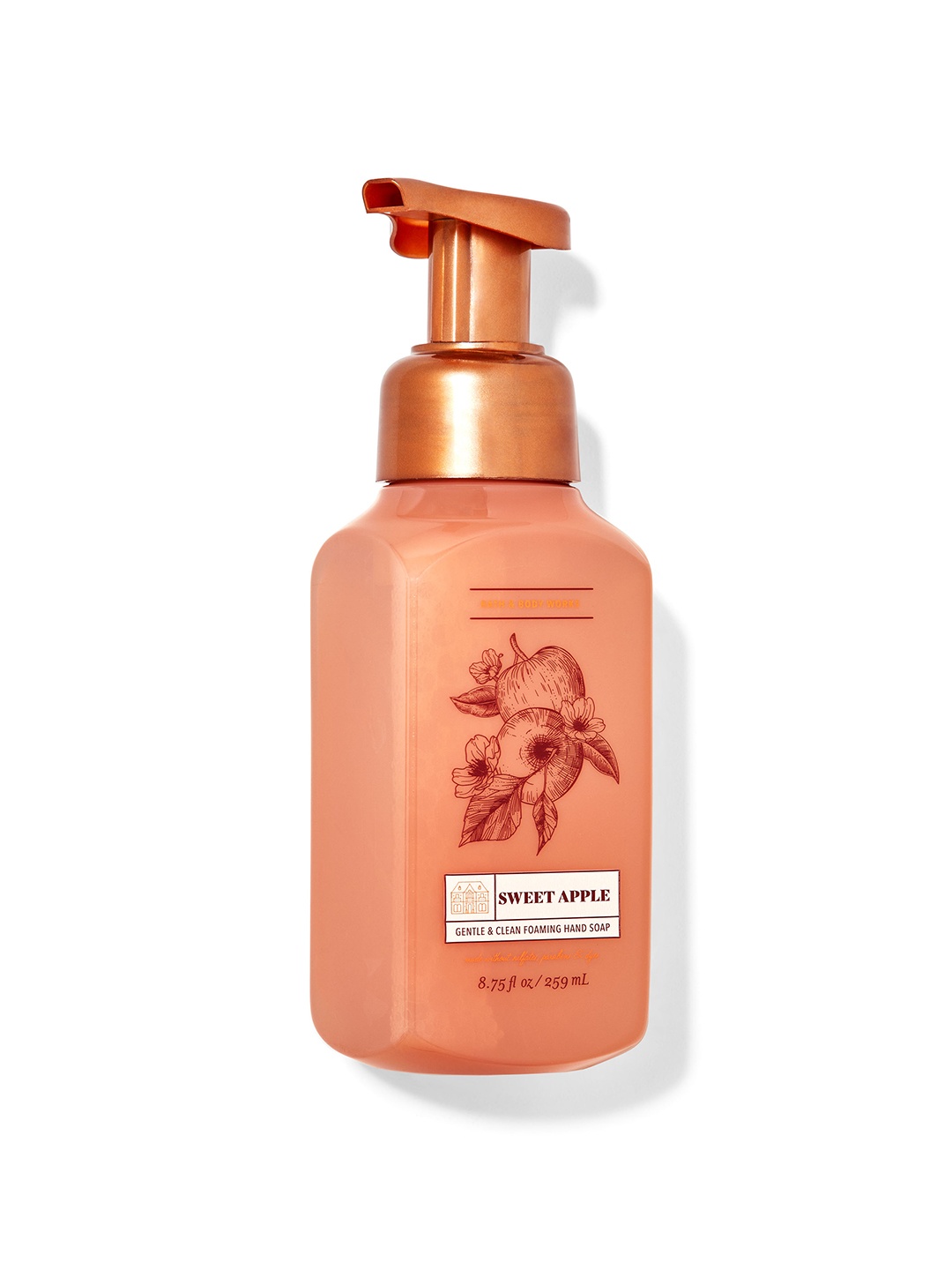 

Bath & Body Works Sweet Apple Gentle & Clean Foaming Hand Soap - 259 ml, Pink