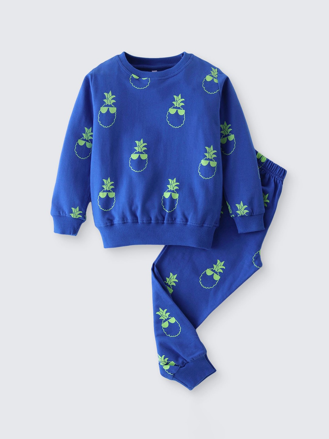 

Nite Flite Unisex Kids Printed Night suit, Blue