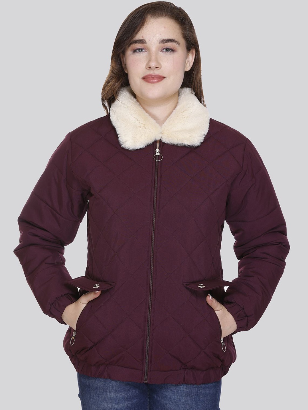 

BARSTOW Women Lightweight Outdoor Quilted Jacket, Burgundy