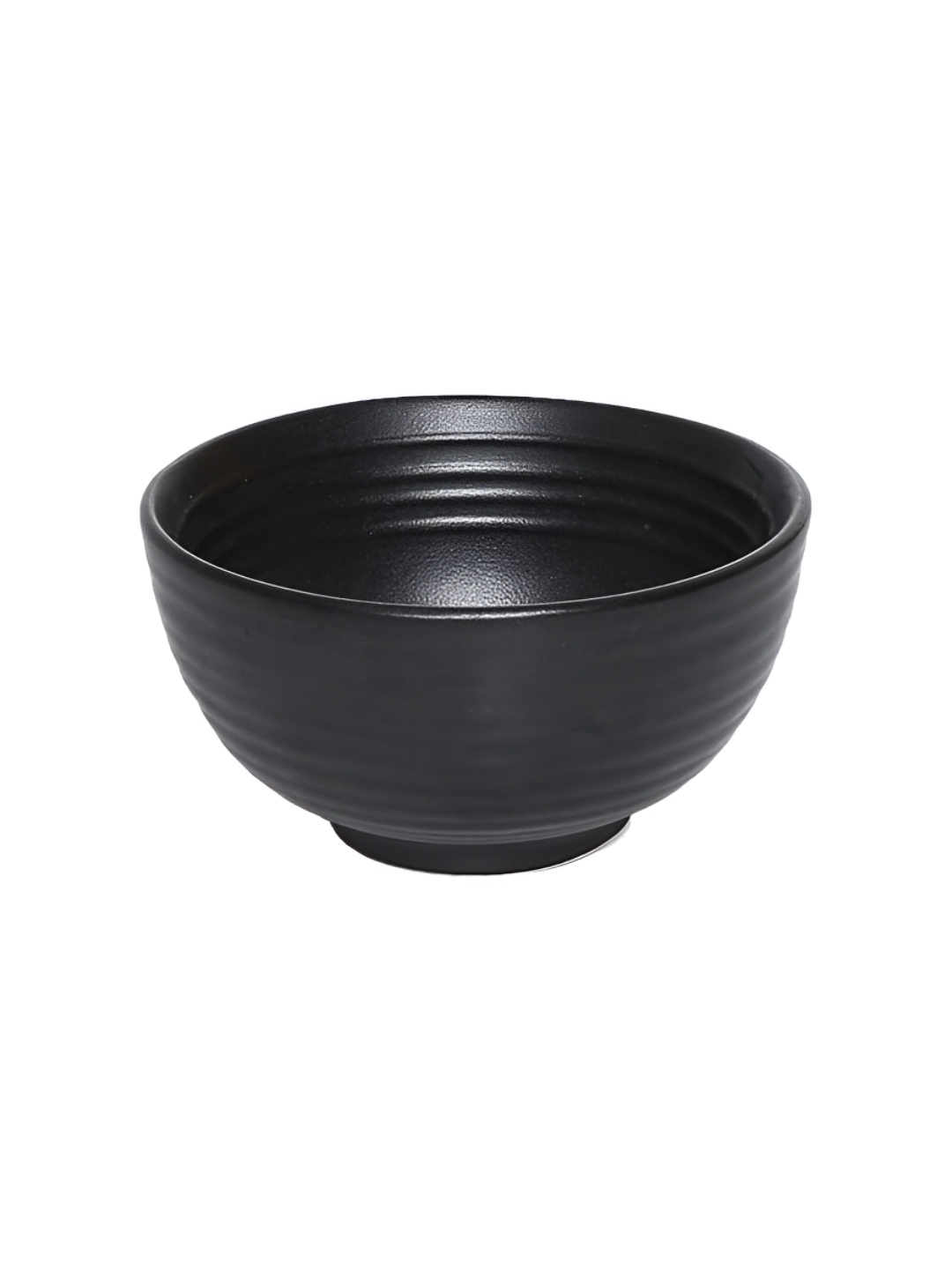 

AMALAFIEE CERAMICS Black 2 Pieces Textured Ceramic Microwave Safe Serving Bowls