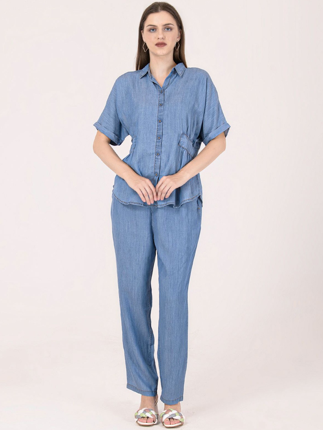 

Albion By CnM Top With Trousers Co-Ords, Blue