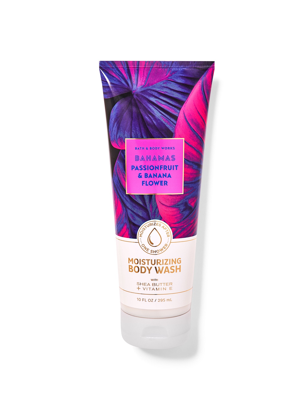 

Bath & Body Works Bahamas Passionfruit & Banana Flower Moisturizing Body Wash - 295 ml, Purple