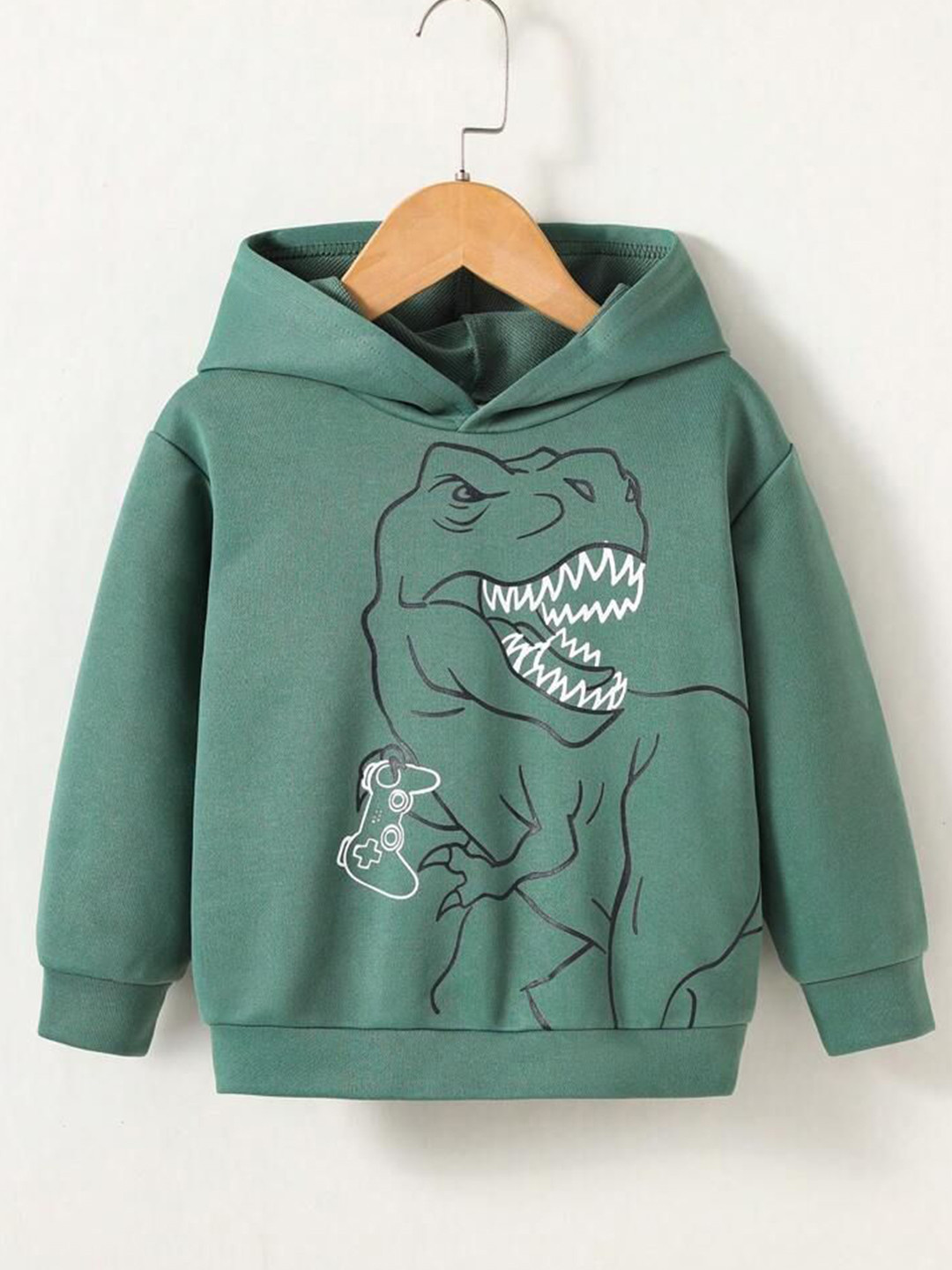 

TABADTOD Unisex Kids Graphic Printed Hooded Sweatshirt, Green