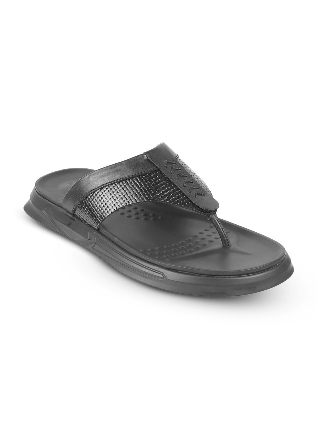 

Mochi Men Leather Comfort Sandals, Black