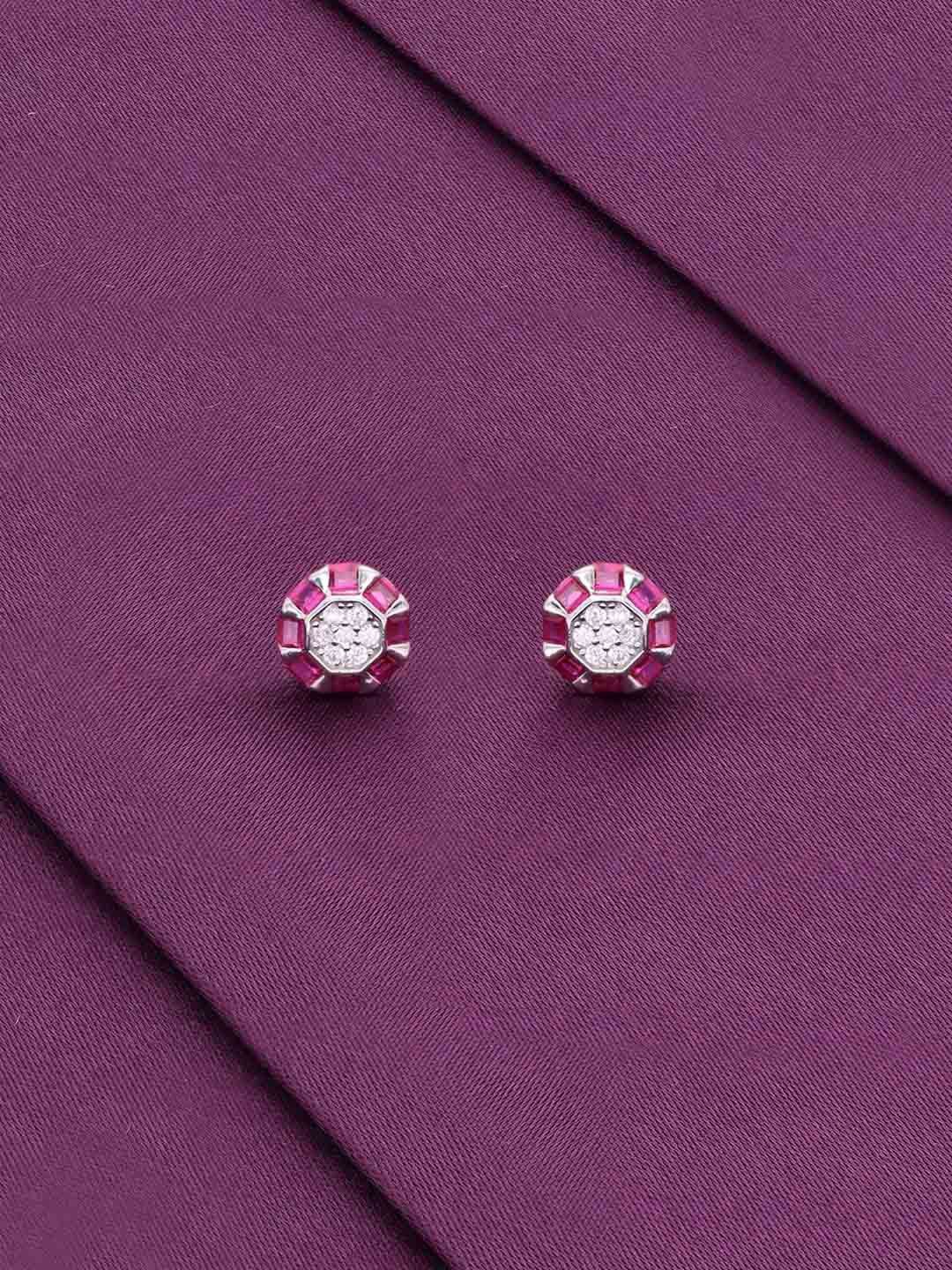 

KAI JEWEL Rhodium-Plated Sterling Silver Cubic Zirconia Studs