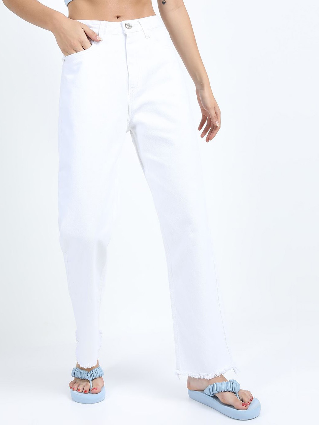 

Tokyo Talkies Women Straight Fit Jeans, White