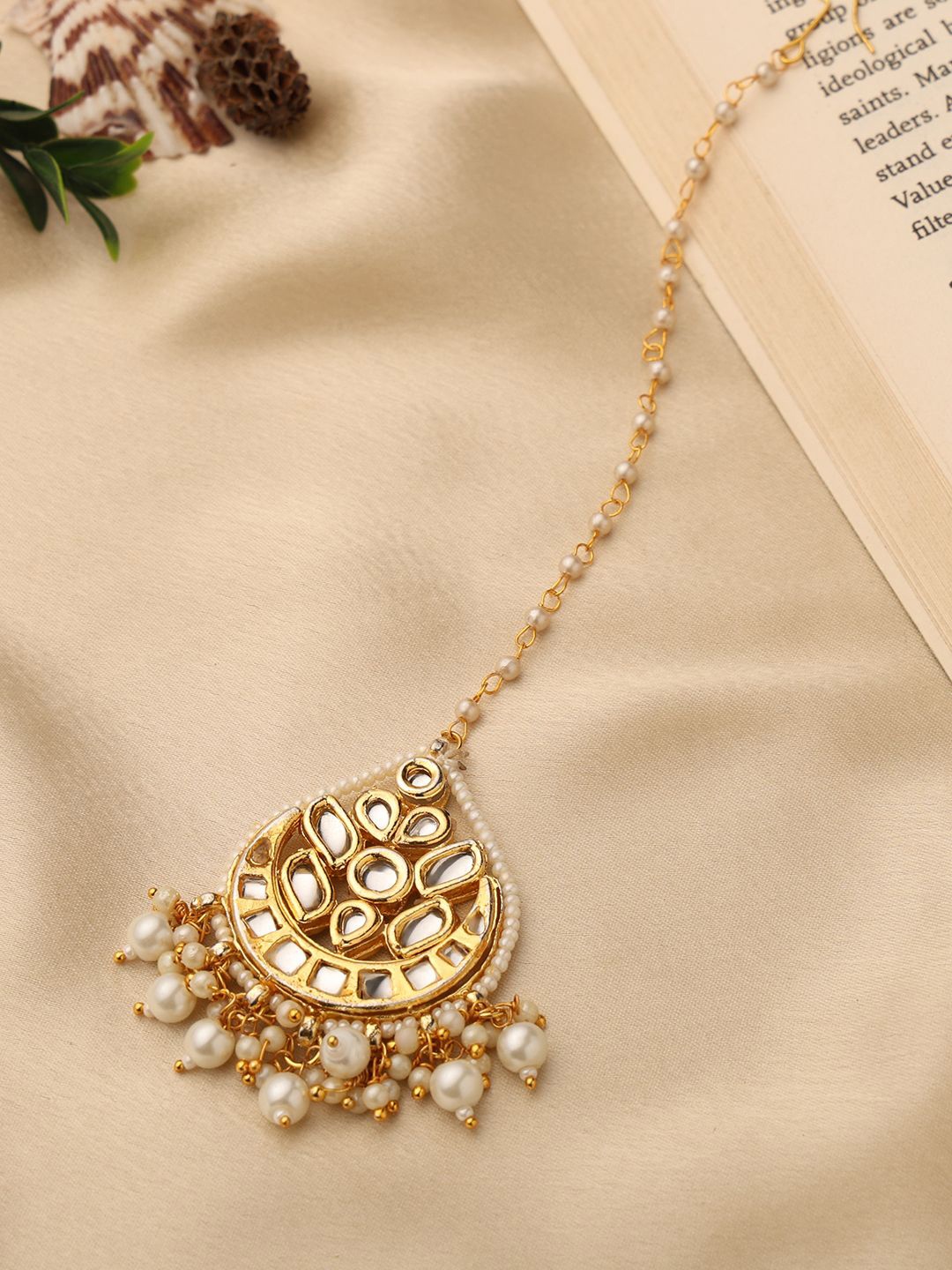 

VENI 18K Gold-Plated Maang Tikka Head Jewellery