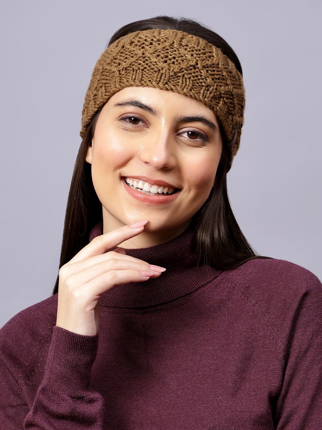 

Velvery Women Chill Wrap Headband, Brown