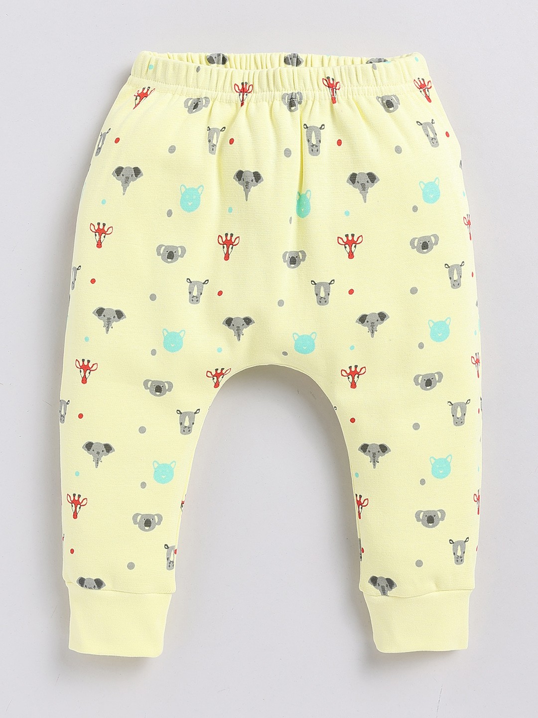 

YK X Tinyo Infant Boys Mid-Rise Printed Cotton Diaper Pants, Yellow