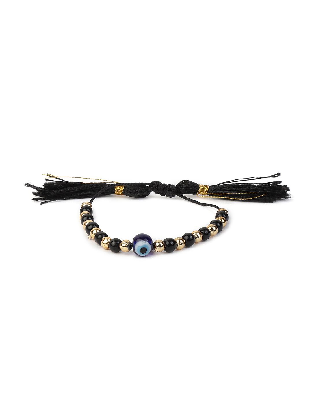 

EL REGALO Kids Beaded Wraparound Bracelet, Black