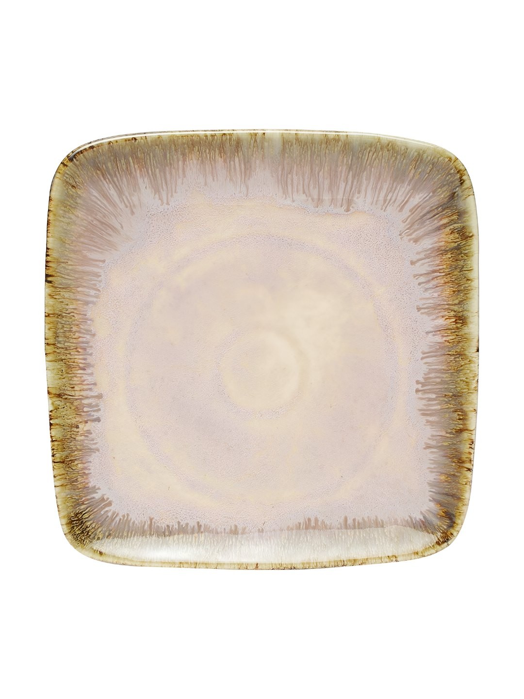 

AMALAFIEE CERAMICS Red & White Ceramic Square Dishwasher Safe Food Platter