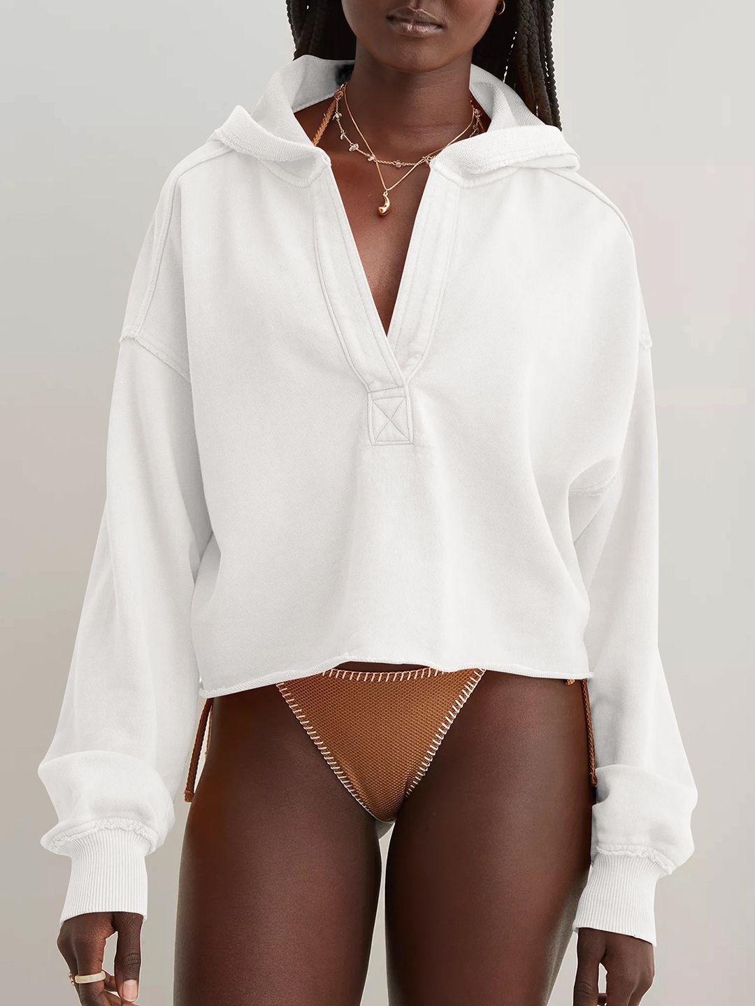 

JC Mode Women Sweatshirt, White