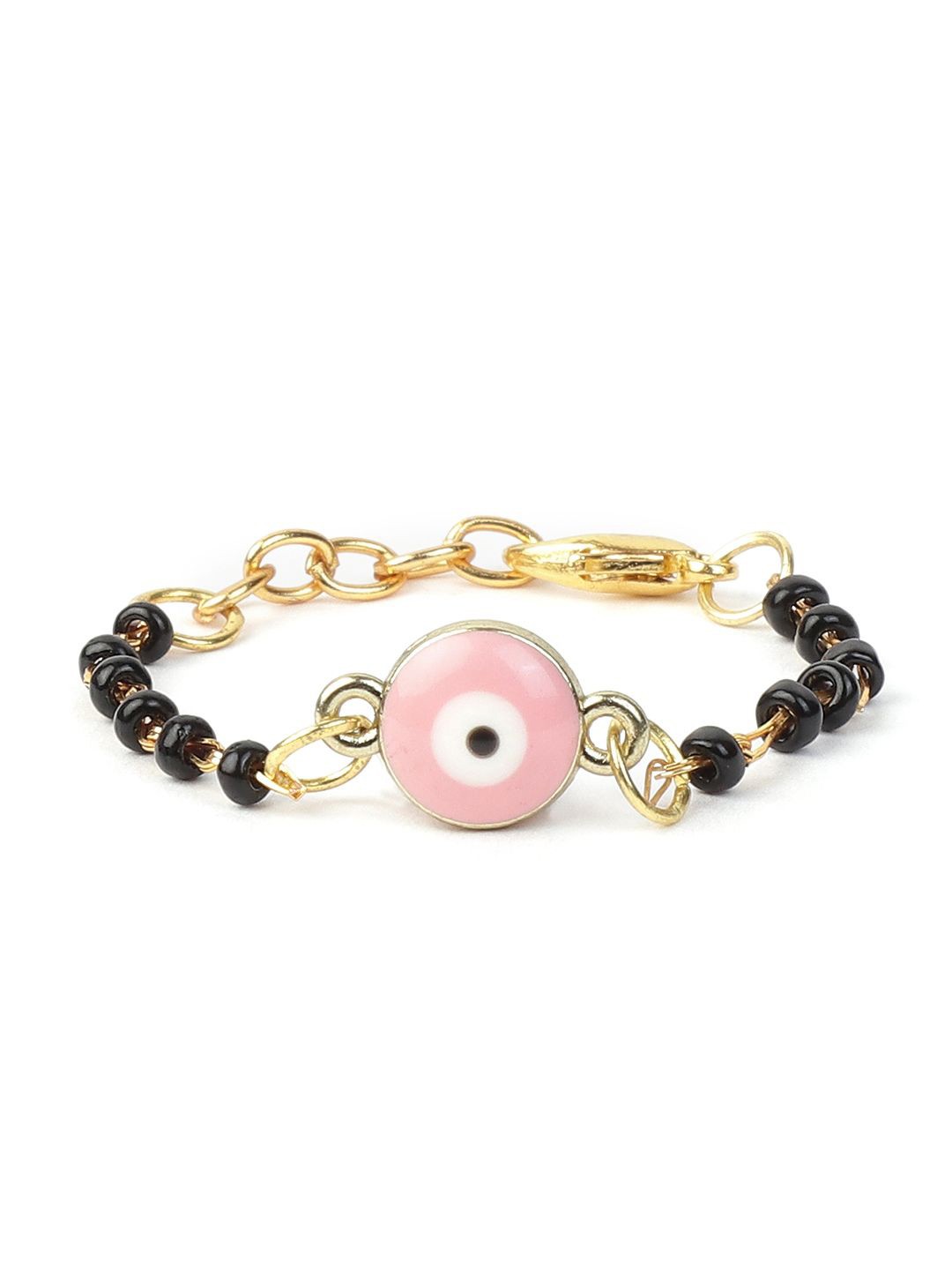 

EL REGALO Kids Gold-Plated Evil Eye Beaded Charm Bracelet