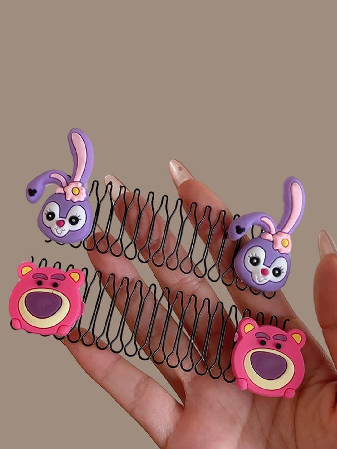 

BAESD Girls Set of 2 Embellished Hairstick, Black