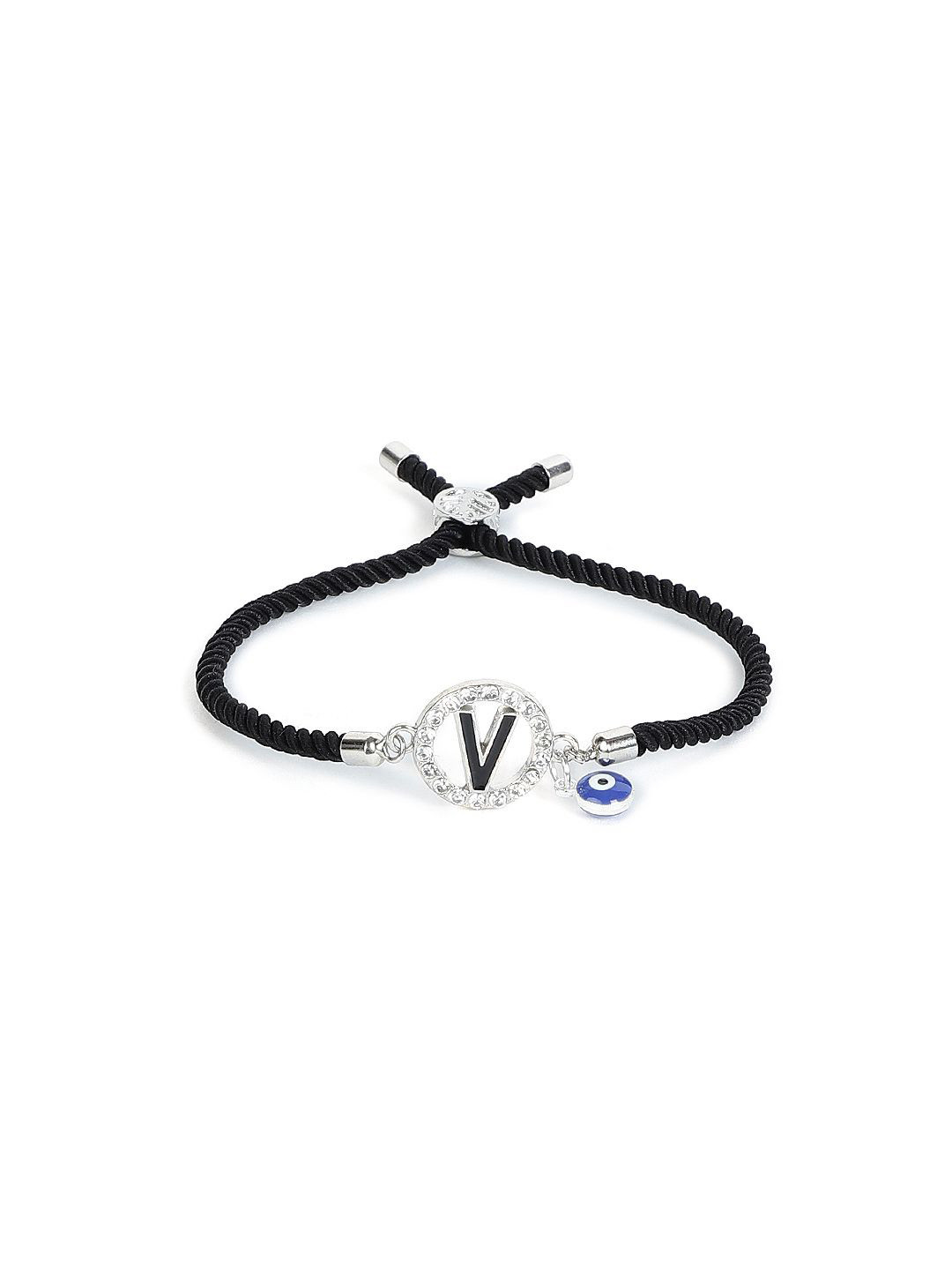 

EL REGALO Artificial Stones Charm Bracelet, Silver
