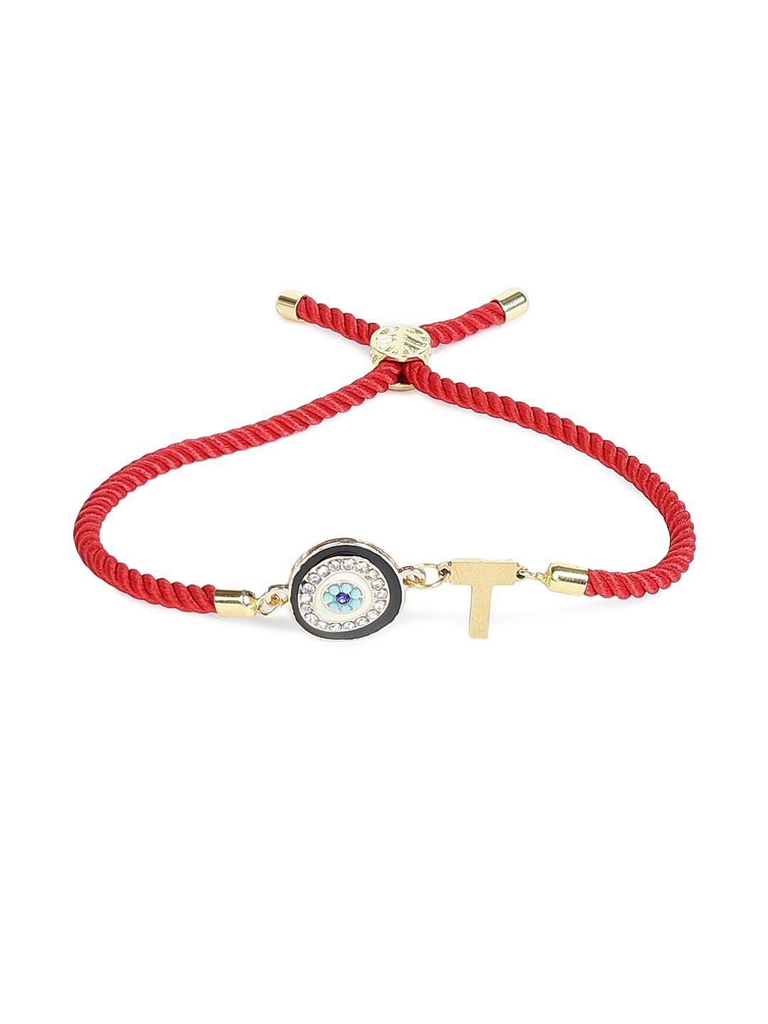 

EL REGALO Metal Charm Bracelet, Red