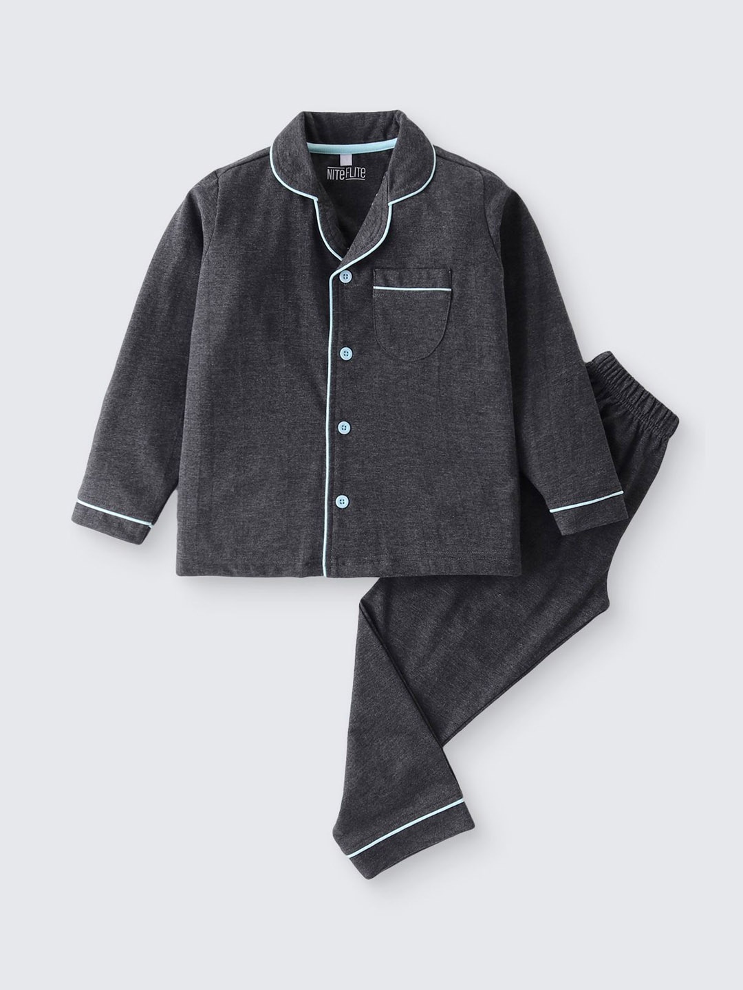 

Nite Flite Unisex Kids Night suit, Grey