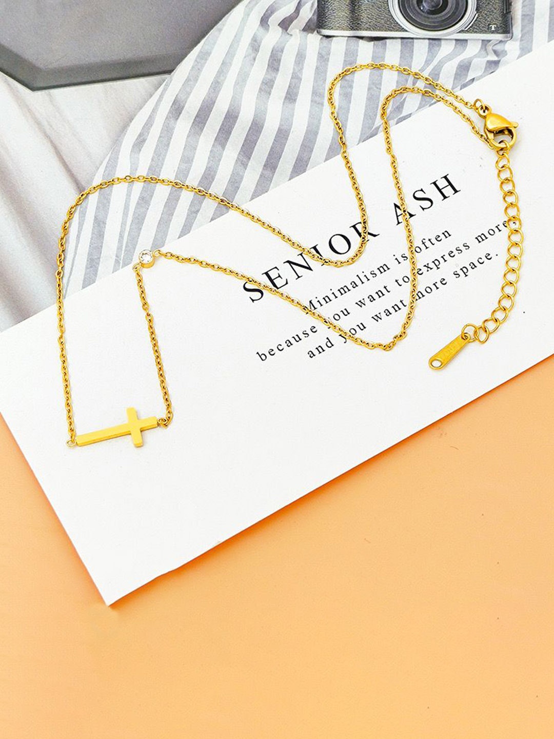 

MYKI Gold-Plated Quirky Stainless Steel Pendants with Chain