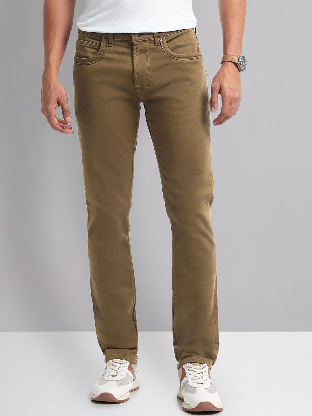 

AD By Arvind Men Slim Fit Jeans, Brown