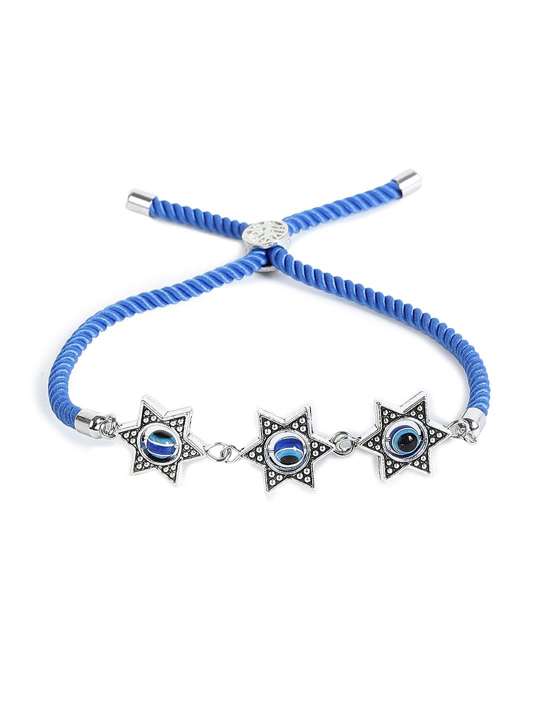 

EL REGALO Unisex Star Charm Bracelet, Blue