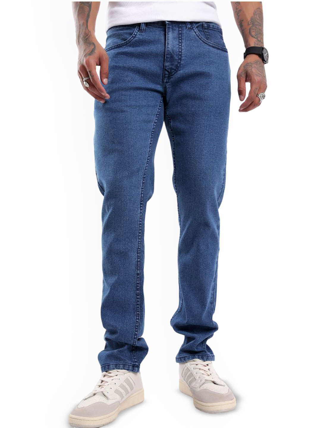 

WROGN Men Regular Fit Jeans, Blue