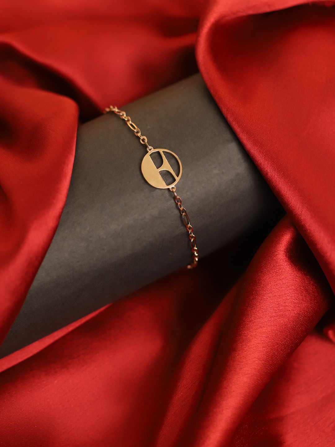 

ELLE Brass Gold-Plated Charm Bracelet