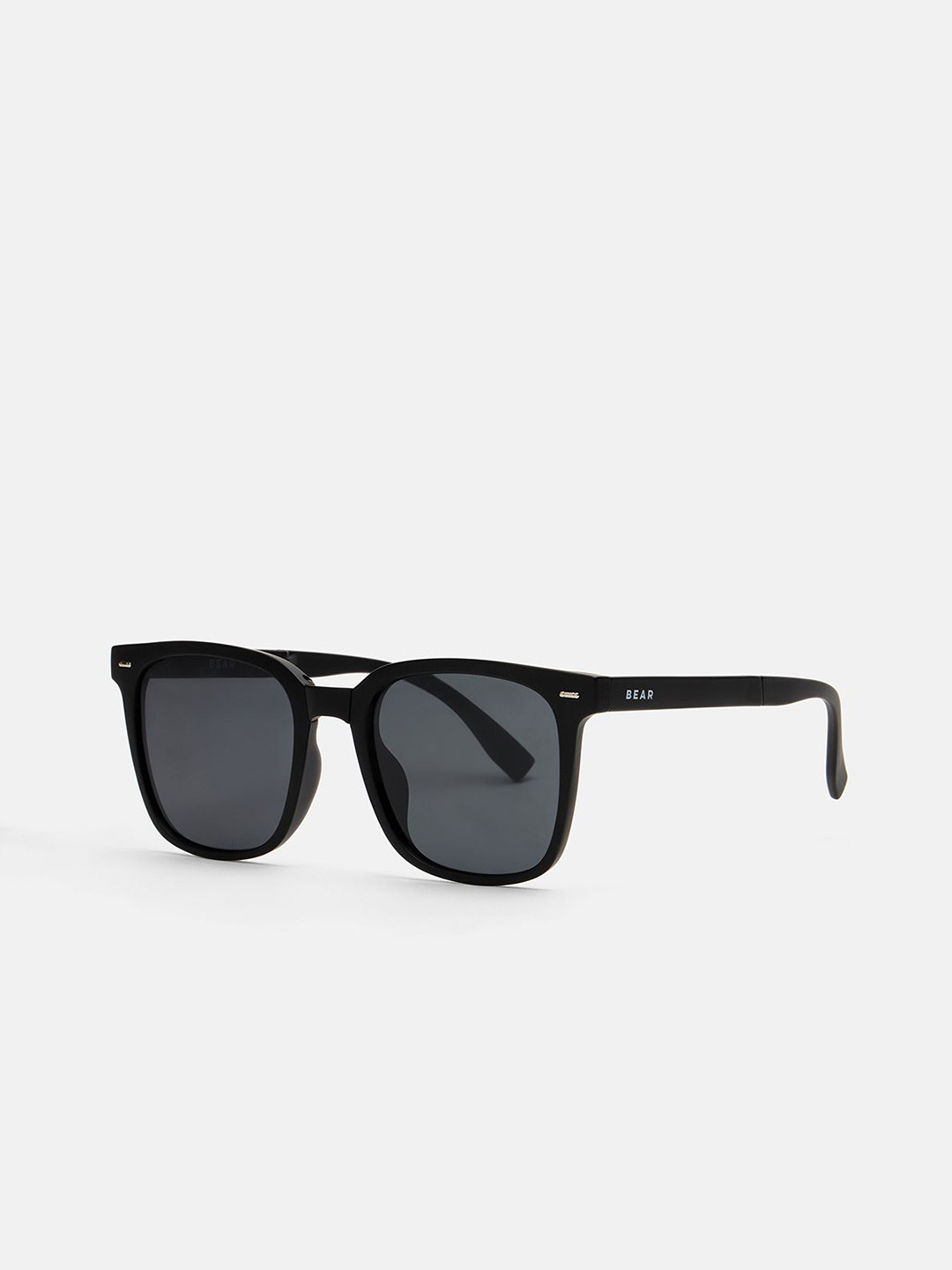 

THE BEAR HOUSE Men Square Sunglasses, Black