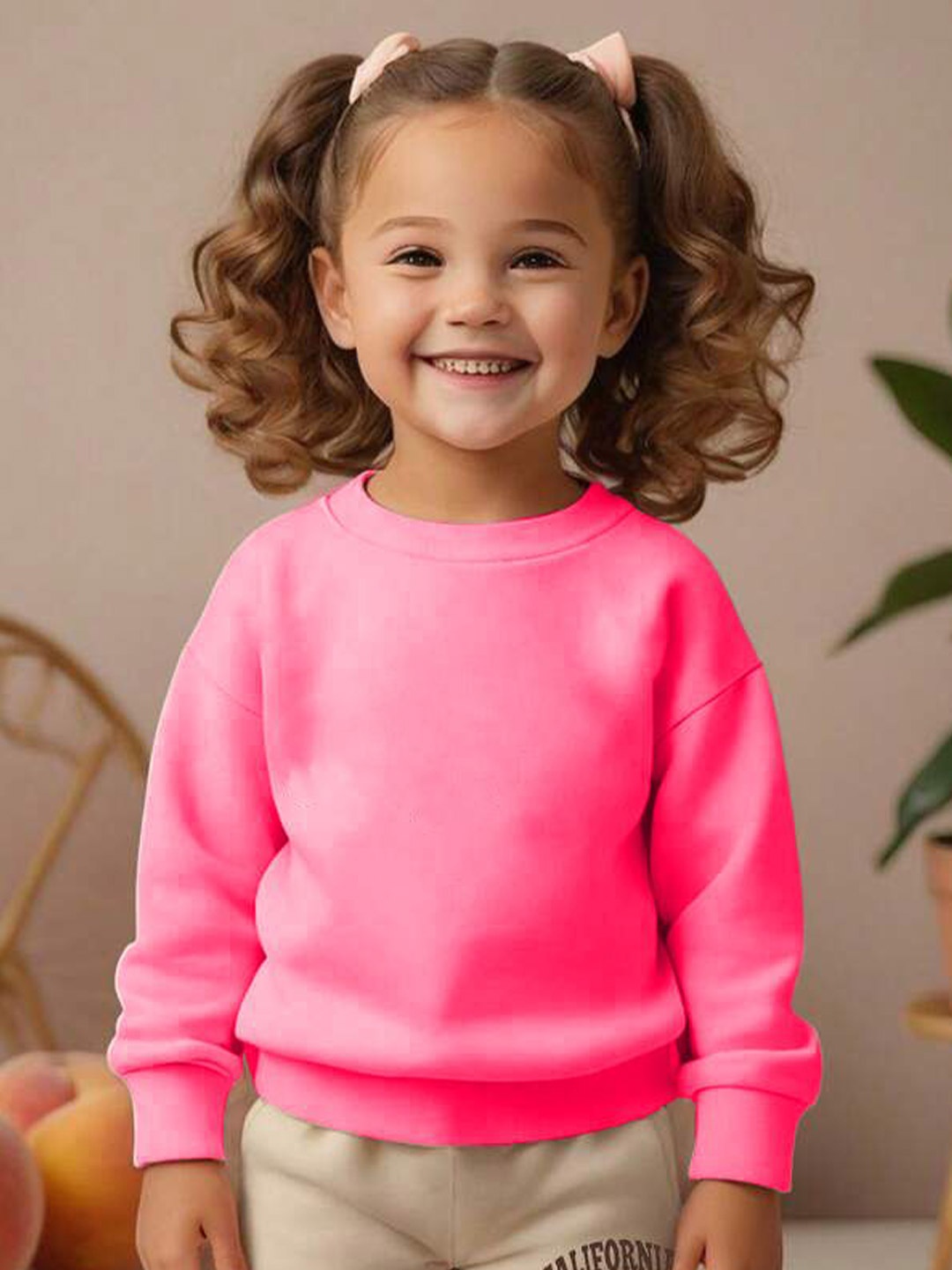

TABADTOD Unisex Kids Solid Hooded Dry Fit Sweatshirt, Pink