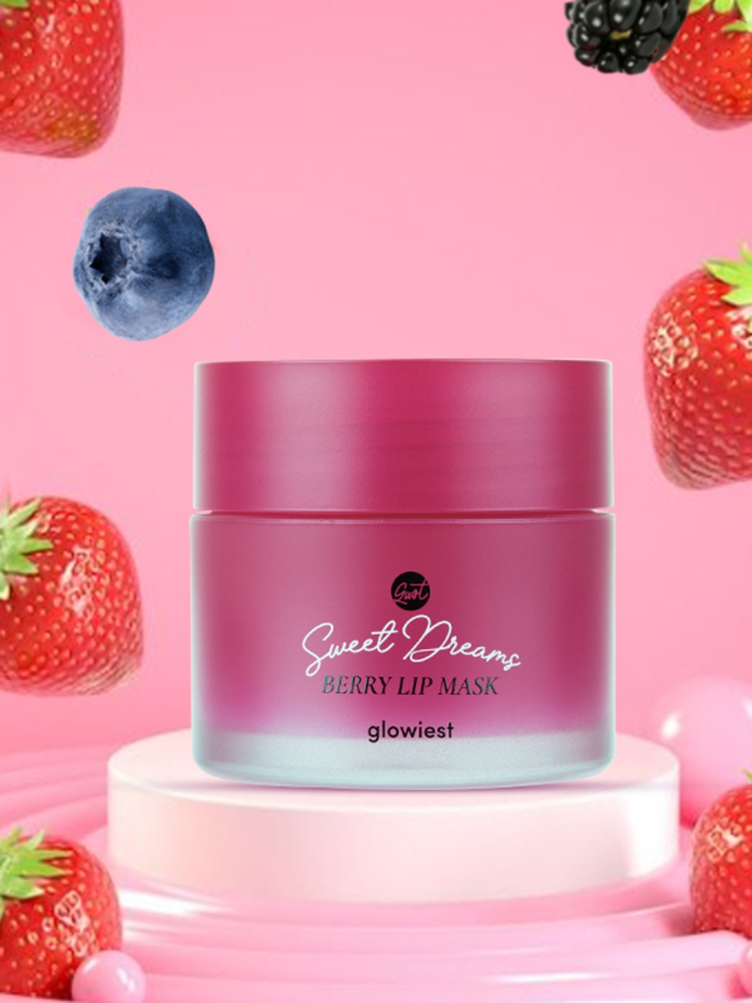 

Glowiest Sweet Dreams Berry Lip Mask-20g, Pink