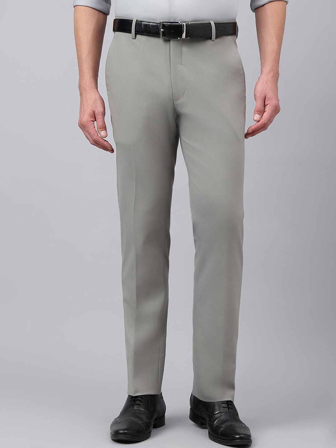 

Richlook Men Smart Pleated Trousers, Grey