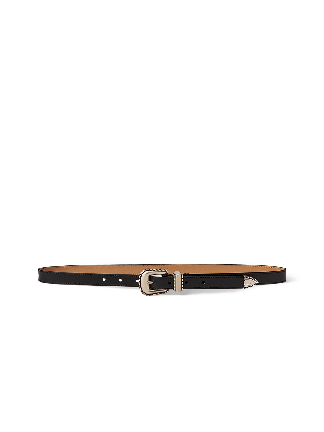 

Polo Ralph Lauren Women Western Vachetta Leather Belt, Black
