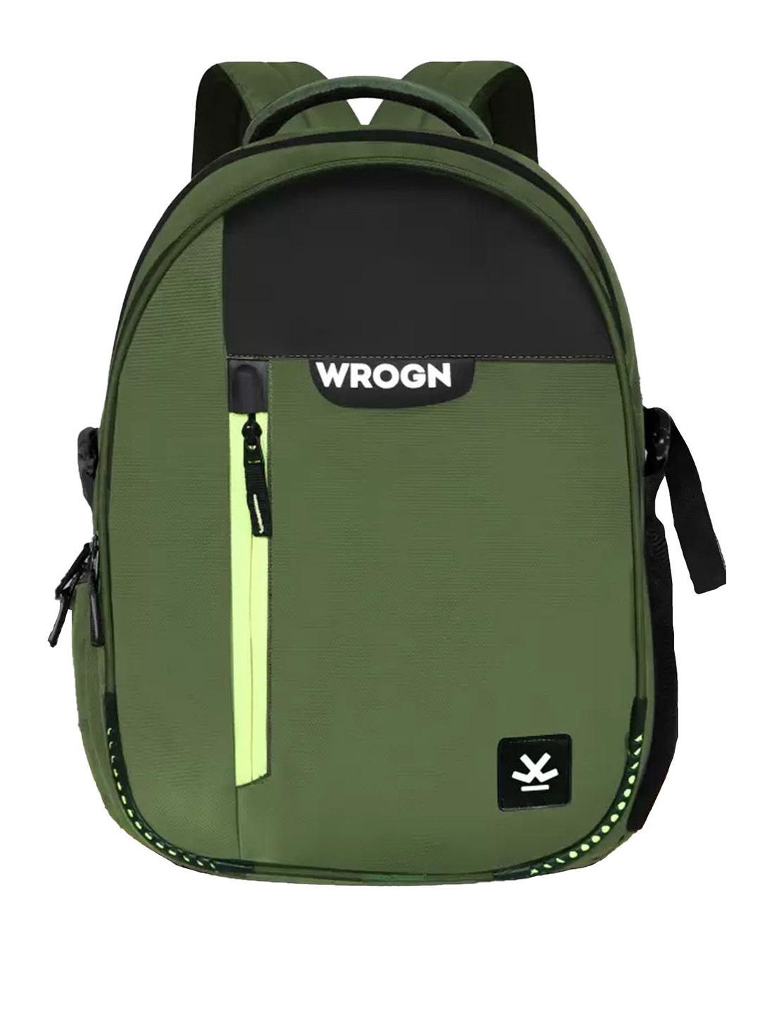 

WROGN Unisex Backpack with Reflective Strip, Olive