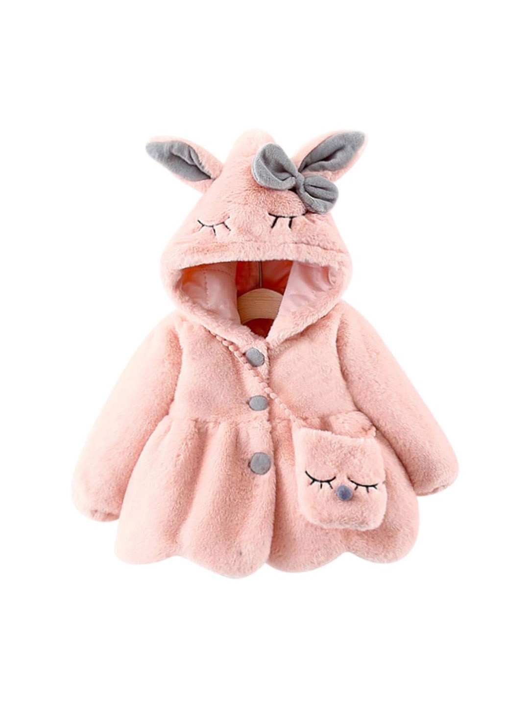 

StyleCast x Revolte Infant Girls Mock Collar Overcoat, Pink