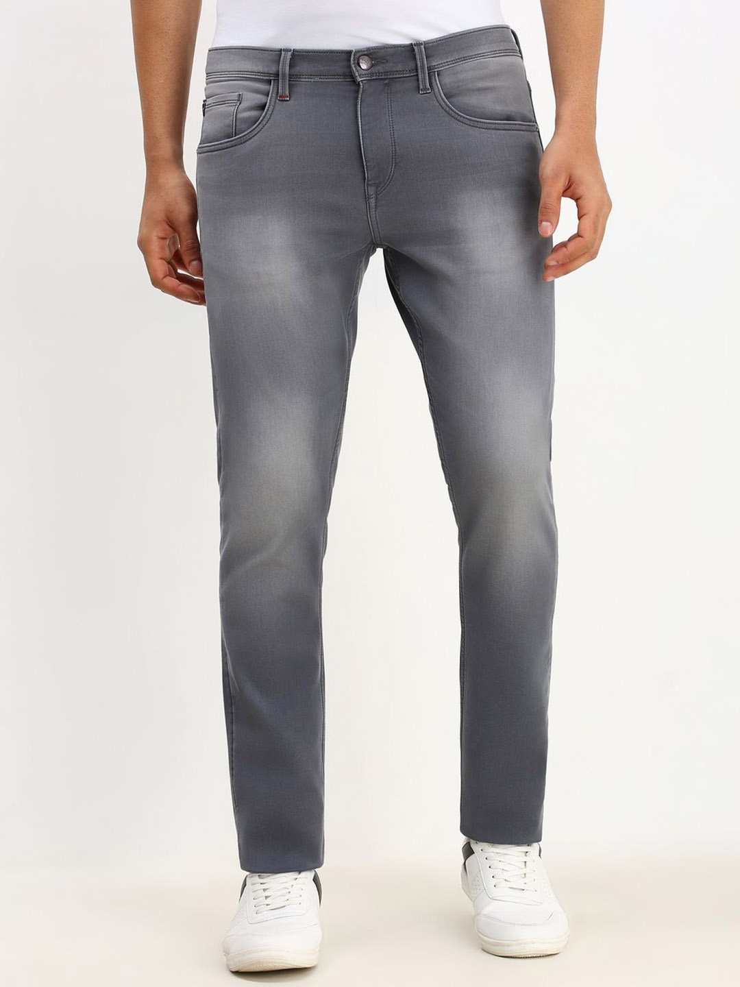 

Allen Solly Men Slim Fit Light Fade Jeans, Grey
