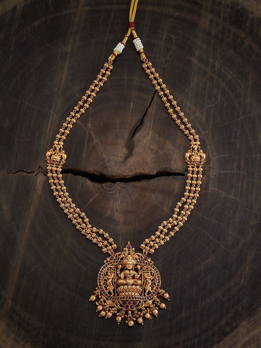 

Kushal's Fashion Jewellery Gold-Plated Antique Necklace