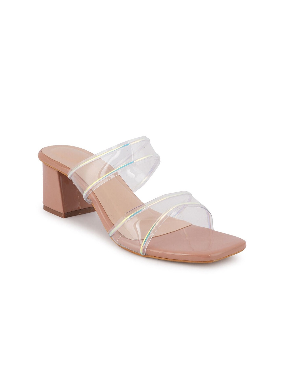 

ARKDAS Party Block Sandals, Peach