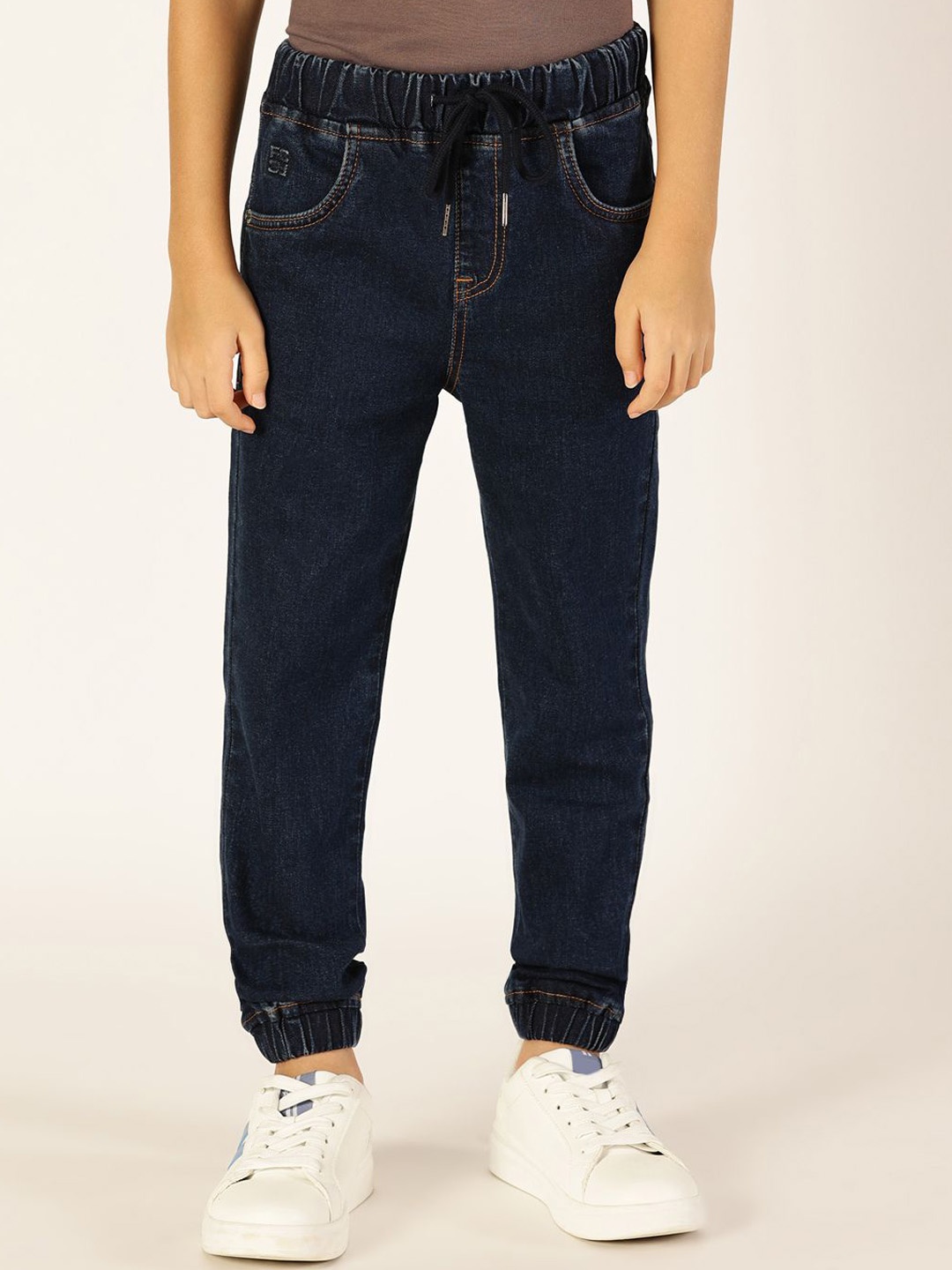 

French Connection Boys Smart Jogger Stretchable Jeans, Navy blue