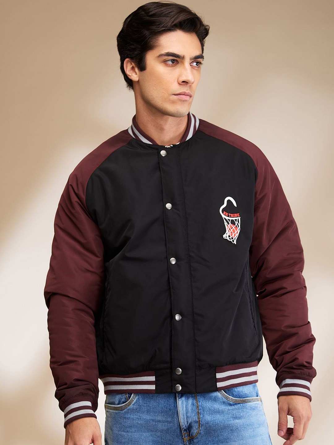 

Being Human Men Cotton Bomber Jacket, Black