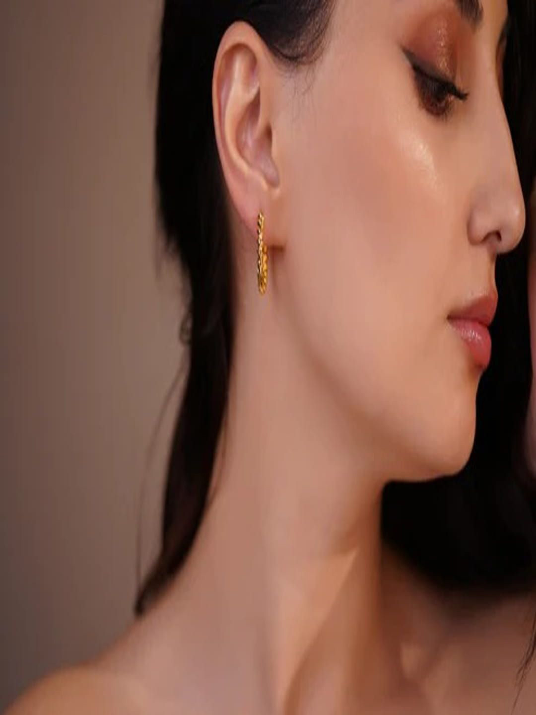 

DIATOMS Circular Drop Earrings, Gold