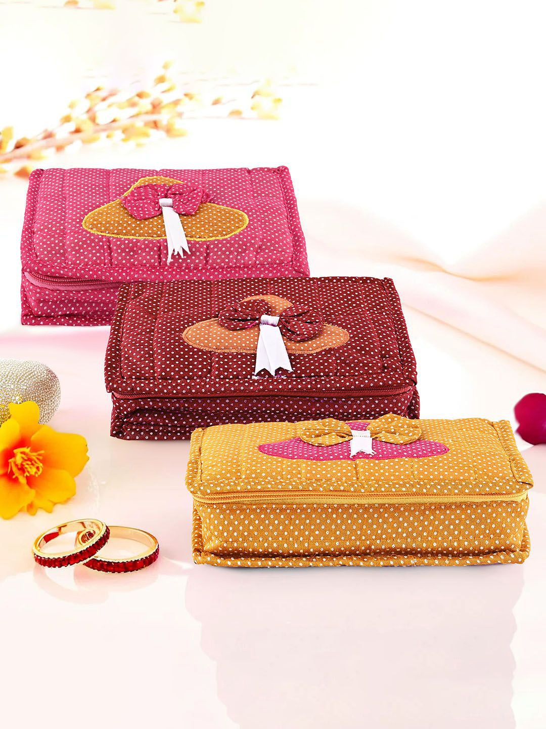 

Kuber Industries Maroon 3 Pieces Jewellery Organisers