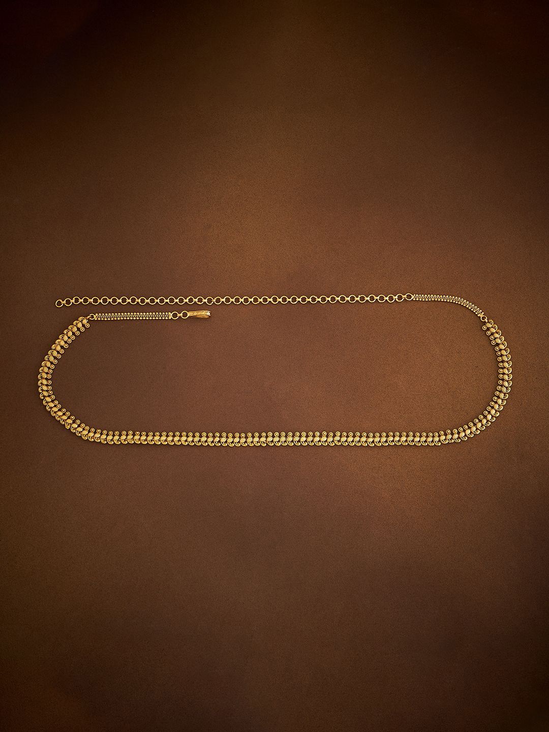 

Kushal's Fashion Jewellery Gold Plated Antique Studded Waist Chain Saree Accessories