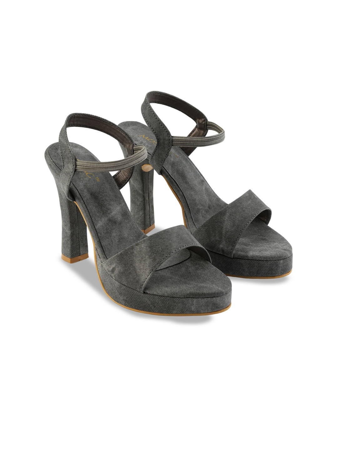 

MOSAC High-Top Stiletto Sandals, Black