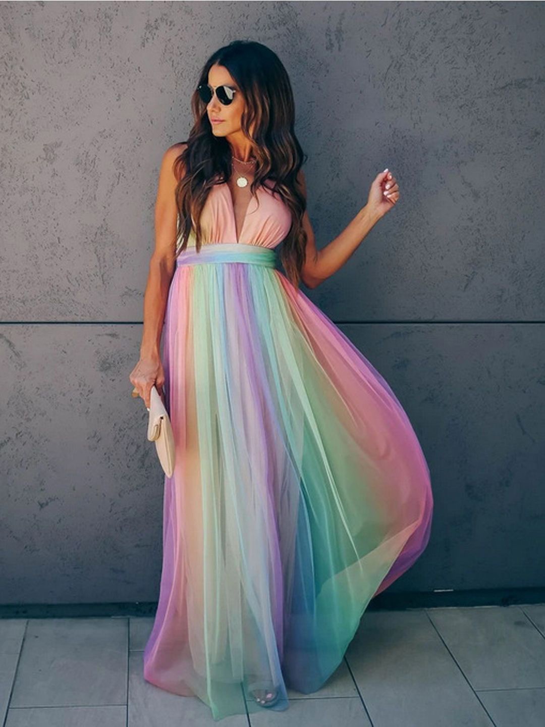 

StyleCast Colourblocked Maxi Dress, Pink