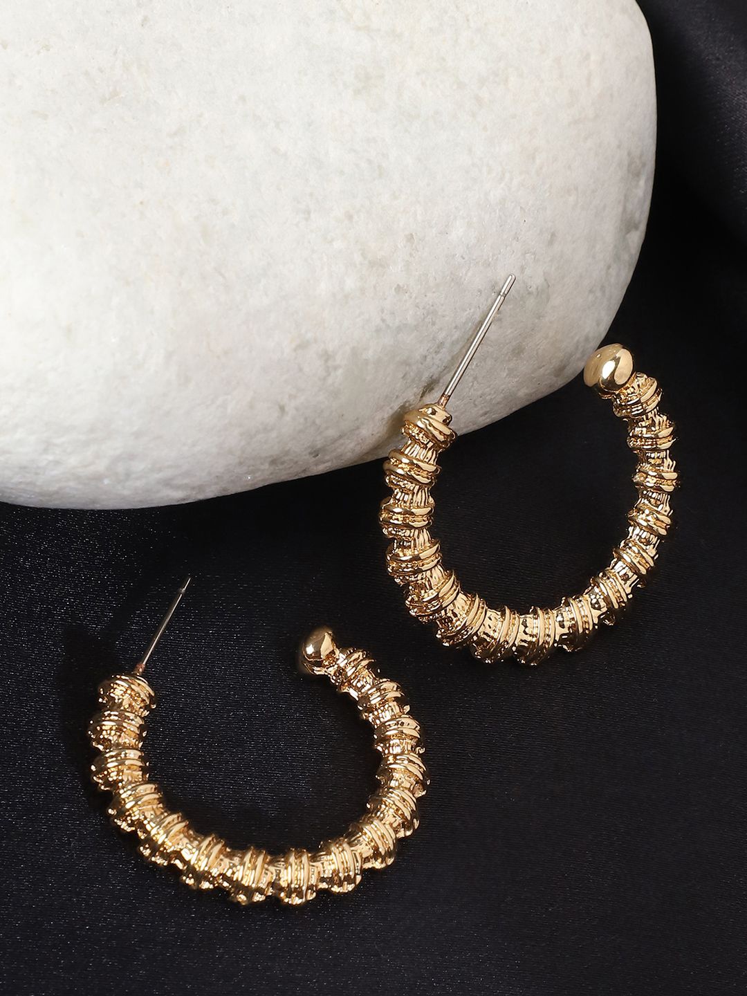 

ELLE Gold-Plated Contemporary Studded Earrings