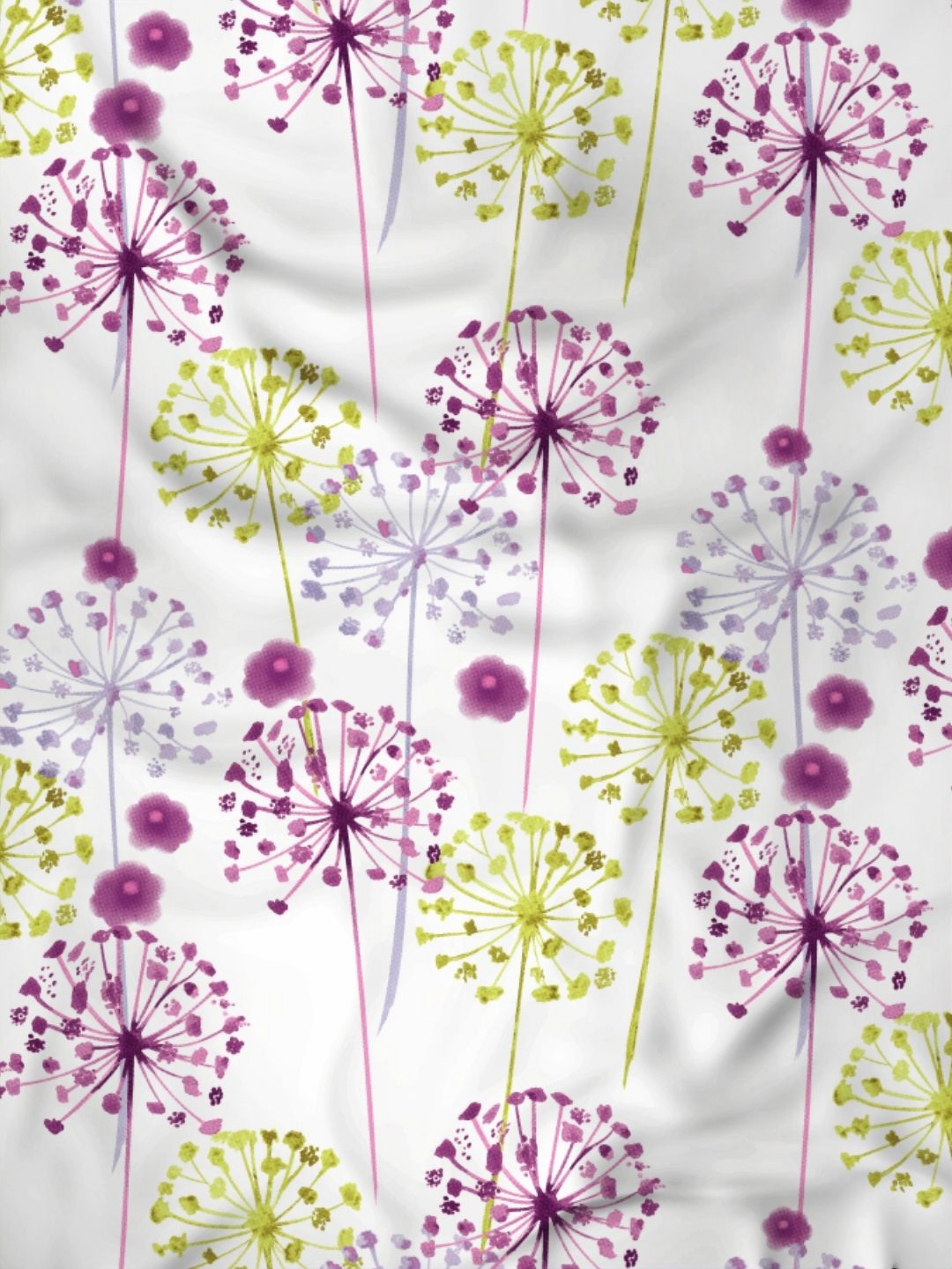 

Raymond Home Shubham White Printed Cotton120 TC King Bedsheet with 2 Pillow Covers