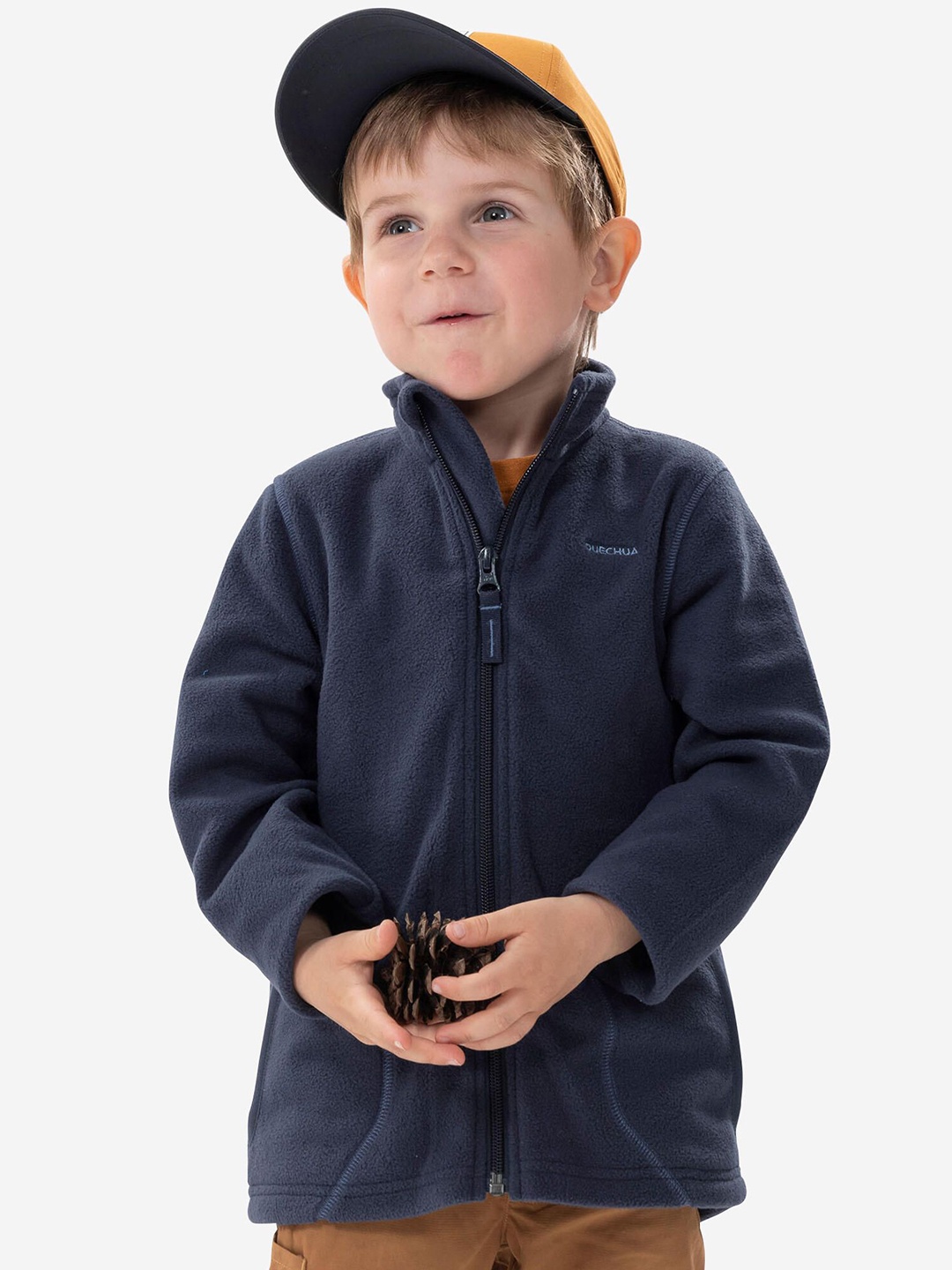 

Quechua By Decathlon Boys Mock Collar Sporty Jacket, Blue
