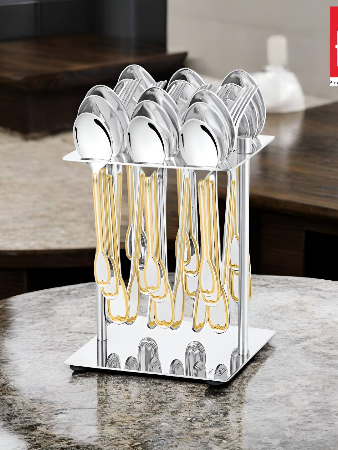 

FNS Silver-Toned Stainless Steel Cutlery Set of