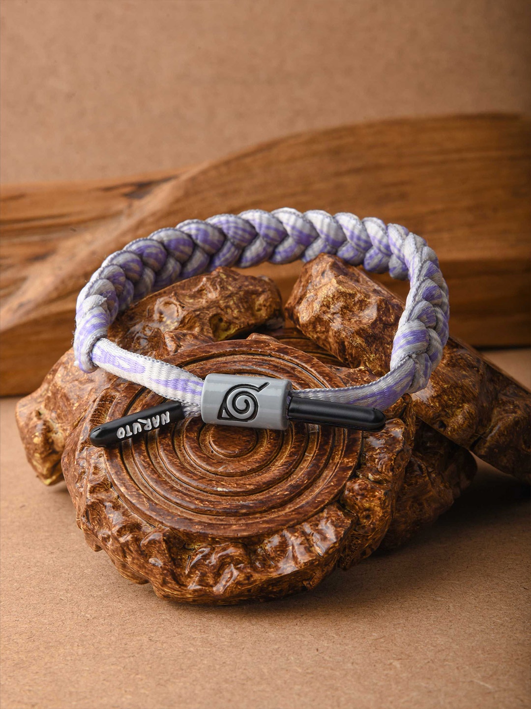 

COMICSENSE Unisex Naruto Anime Sasuke Shadowkage Braided Wraparound Bracelet, Purple